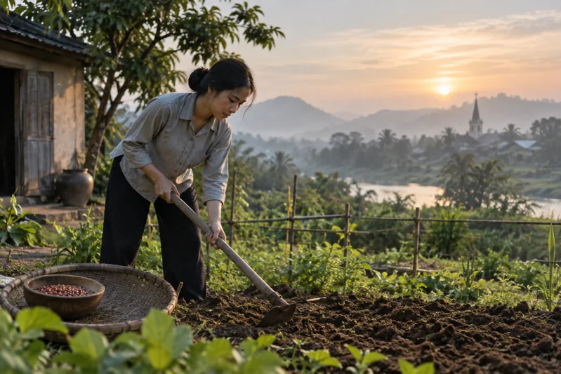 Chuẩn bị đất gieo hạt, minh họa ẩn dụ đón nhận trong bài.