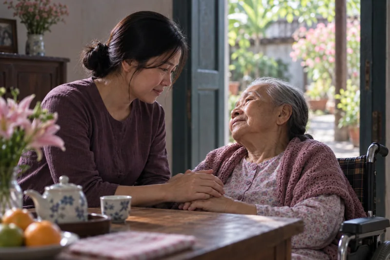 Cảnh minh họa đời sống cho một đoạn trong Câu 9.