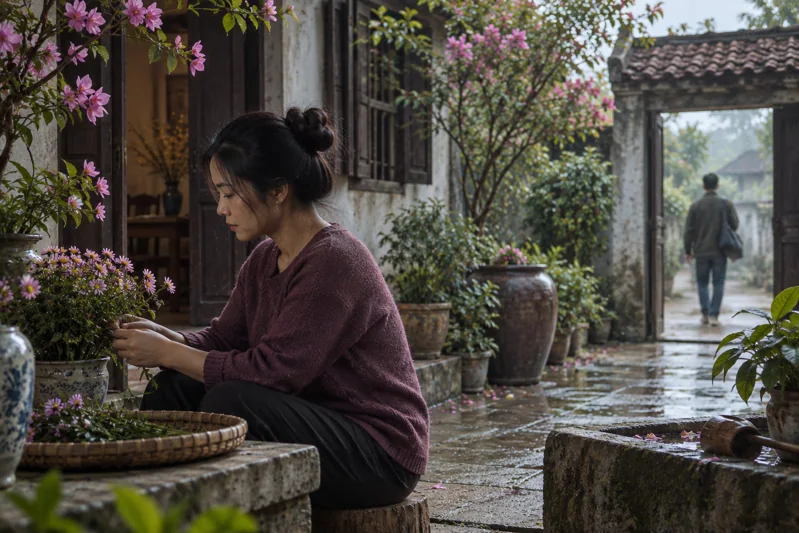 Cảnh minh họa đời sống cho một đoạn trong Câu 13.