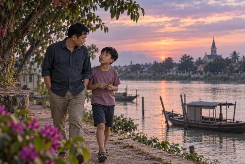 Cảnh minh họa đời sống cho một đoạn trong Câu 17.