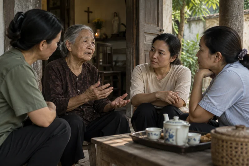 Bà Chín được lắng nghe; không minh họa bạo lực như điều thánh thiện.
