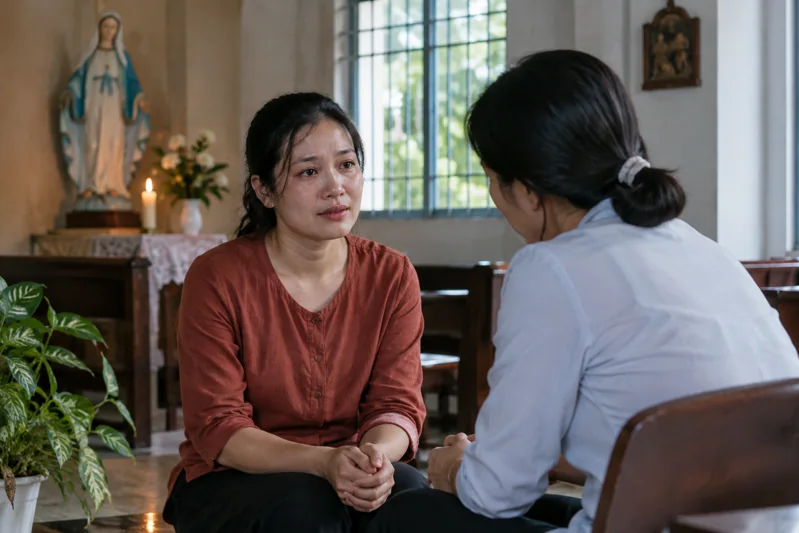 Người phụ nữ được lắng nghe trong không gian mục vụ; không bêu tên tại hàng rước lễ.
