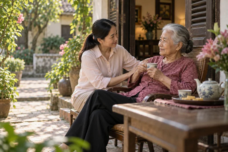 Cảnh minh họa đời sống cho một đoạn trong Câu 51.